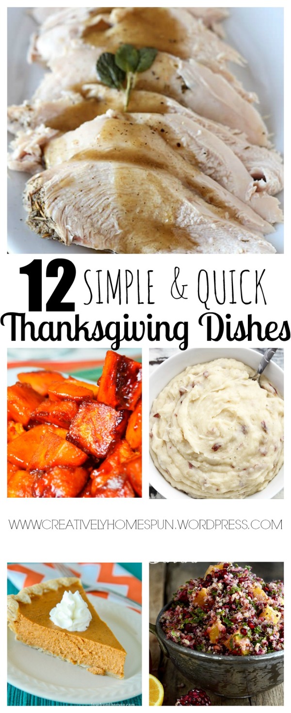 12 SIMPLE AND QUICK THANKSGIVING DISHES #thanksgiving #quickrecipe #easymeals #dinner #holiday